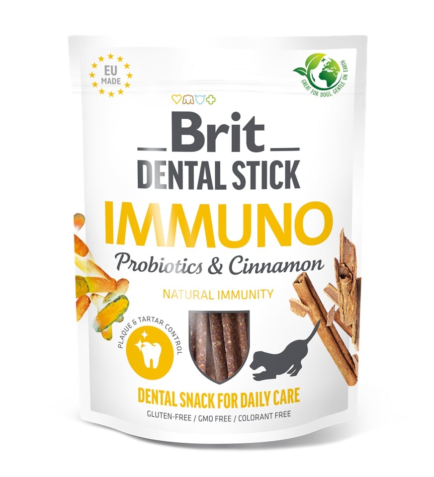 BRIT Dental Stick Immuno probiotikas un