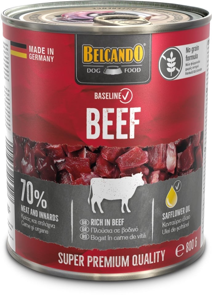 BELCANDO Baseline Liellopa gaļa 12x800g