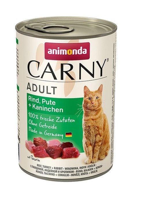 ANIMONDA Carny Adult komplekts ar liellopu
