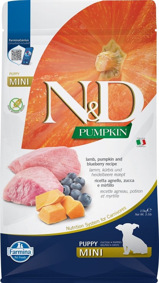 FARMINA N&D GF Pumpkin Lamb &