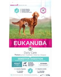 EUKANUBA Daily Care Adult Sensitive Digestion All Breeds Chicken Vistas gaļa jutīgai gremošanas sistēmai 2,3 kg