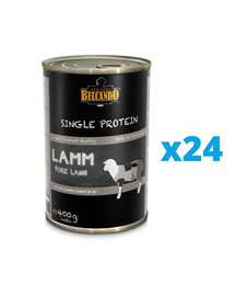 BELCANDO Single Protein Jēra gaļa 24x400 g mitrā barība suņiem