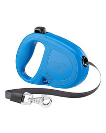 FERPLAST Flippy One Tape M Automātiskā pavada suņiem 5 m zilā krāsā
