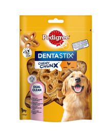 PEDIGREE Dentastix Chewy ChunX Maxi 5 x 68g - kārumi zobiem pieaugušiem vidēju un lielu šķirņu suņiem