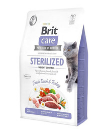 BRIT Care Cat bez graudiem/ sterilizētiem- svara kontrole 0,4 kg