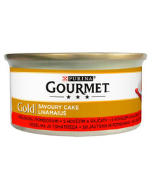 GOURMET Gold Liellopu gaļas un tomātu pīrāgs 85g