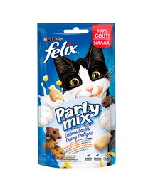 FELIX Party Mix piena garša 8x60 g kaķu našķi