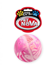 PET NOVA DOG LIFE STYLE Pilnvērtīga peldoša bumba 6 cm, daudzkrāsaina, vaniļas aromāts