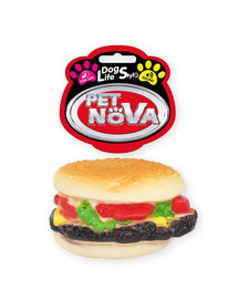 PET NOVA DOG LIFE STYLE Hamburgeru rotaļlieta suņiem 9 cm