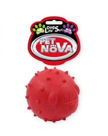 PET NOVA DOG LIFE STYLE 6,5 cm rotaļlieta, sarkana, piparmētru aromāts
