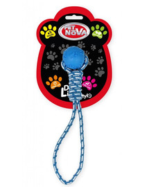 PET NOVA DOG LIFE STYLE bumba uz virves 40cm, zila, piparmētru smarža
