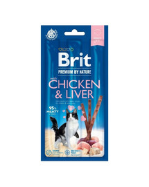 BRIT Premium by Nature Cat Sticks Chicken&Liver 15 g