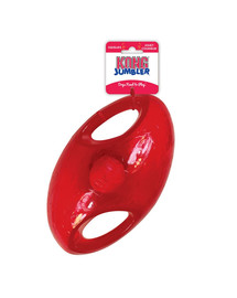 KONG Jumbler Football Assorted M/L rotaļlieta ar bumbiņu iekšpusē