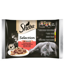 SHEBA Selection in Sauce kaķu barība 52 x 85 g