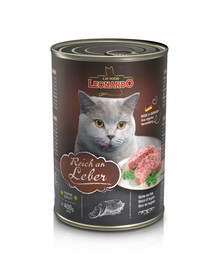 LEONARDO Quality Selection Bagātīgas aknas kaķiem 6 x 400 g
