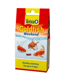 TETRA Zelta zivtiņa Weekend 40 gab. Barība sacietējušu kociņu veidā visu veidu zelta zivtiņām un citām aukstumu mīlošām zivīm.