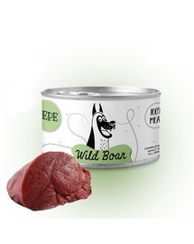 PAKA ZWIERZAKA PEPE Wild Boar 100% brieža gaļas barība 410 g