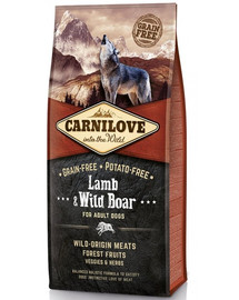 CARNILOVE Lamb&Wild Boar Pieaugušais jērs un mežacūka 4 kg