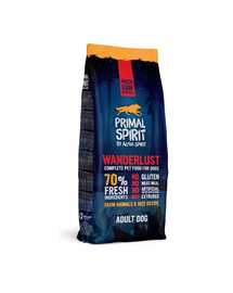 PRIMAL SPIRIT Wanderlust mīksta suņu barība ar vistu un rīsiem 1 kg