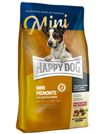 HAPPY DOG Mini Piemonte su antiena ir kaštonais 1 kg
