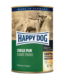 HAPPY DOG Ziege Pur konservi ar kazas gaļu 400 g