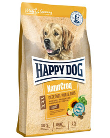 HAPPY DOG NaturCroq ar putnu gaļu un rīsiem 15 kg