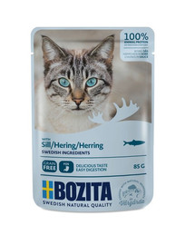 BOZITA Siļķe mērcē kaķiem 85 g