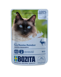 BOZITA Brieža gaļa mērcē kaķiem 85 g