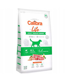 CALIBRA Dog Life Adult Medium Breed Lamb 12 kg vidējām šķirnēm