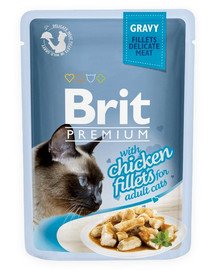 BRIT Premium Cat Fillets in Gravy kurczak 24 x 85g