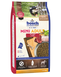 Bosch Mini Adult Lamb&Rice ar jēra gaļu un rīsiem 1 kg