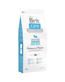 Brit Care Grain-Free Junior Large Breed ar lasi un kartupeļiem 12 kg