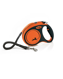FLEXI Xtreme M Tape 5 m oranža automātiskā pavadiņa