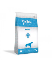 CALIBRA Veterinary Diet Dog Hepatic 12 kg paredzēts suņiem ar aknu darbības traucējumiem