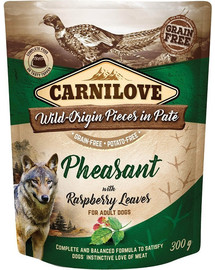 CARNILOVE Pheasant & Raspberry Leaves 300 g Barība suņiem Fazāns un aveņu lapas