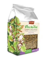 VITAPOL Vita Zāļu baltmutes kāpuri grauzējiem 80 g