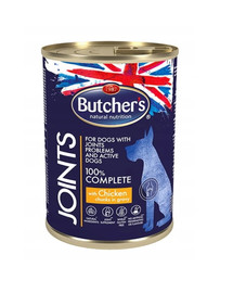 BUTCHER'S WCD Blue+ Joints konservi ar vistas gaļas gabaliņiem mērcē 400 g