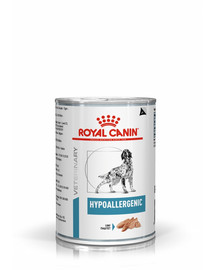 ROYAL CANIN Dog hypoalerģiska mitrā barība pieaugušiem suņiem ar alerģiju 12 x 400 g