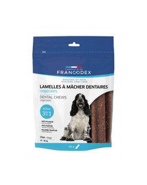Francodex vidēja izmēra sloksnes pret zobakmeni un nepatīkamu aromātu 350 g/15 sloksnes