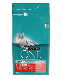 PURINA ONE Sterilcat Turtinga jautiena ir kviečiais1,5 kg