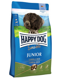 HAPPY DOG Sensible Junior 10 kg jaunajiem suņiem ar jēra gaļu