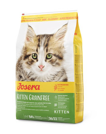 JOSERA Kitten GrainFree Sausā Pilnvērtīga barība grūsnām, laktējošām un augošām kaķenēm 10 kg