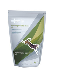 TROVET Hypoallergenic Treat Horse HHT funkcionālie suņu našķi zirga gaļa 250 g