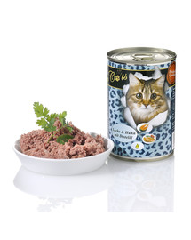 O'CANIS kaķu konservu barība ar lasi un saulespuķu eļļu 400 g