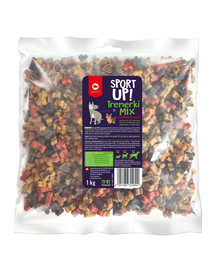 MACED Sport Up garšīgs kārums Mix 1 kg lielisks mācību līdzeklis, kas palīdz nostiprināt suņa labu uzvedību.