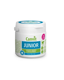 CANVIT Dog Junior 100g vitamīnu un mikro- un makroelementu komplekss.