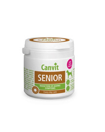 CANVIT Dog Senior 100g  vitamīnu, mikro- un makroelementu kompleks, aminoskābes un omega 3 un 6 taukskābes