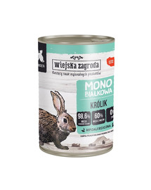 WIEJSKA ZAGRODA Кролик монопротеиновый влажный корм для котят 400г