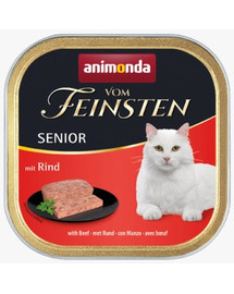 ANIMONDA Vom Feinsten CatSenior liellopa gaļas konservi, 100 g