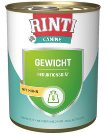 RINTI Canine svara kontrole, ar vistas gaļu 800 g